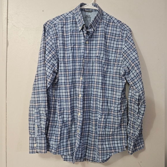 Mens IZOD Saltwater Classic Relaxed Long Sleeve Button Down Shirt! - Picture 1 of 5